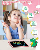 KOKODI 10 Inch LCD Writing Tablet with Anti-Lost Stylus, Erasable Doodle Board Colorful Toddler Drawing Pad, Car Travel School Games Toys for 3 4 5 6 7 8 Kids, Birthday Gift for Girls Boys Pink by TinyTreasures Baby Boutique