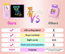 Rylai Toddler Toys Talking Flash Cards, Kindergarten Learning Resources 510 Sight Words with Drawing Tablet for Speaking Doodling, Sensory Toys for Kids with Autism, Boys Girls 2 3 4 5 6, Pink by TinyTreasures Baby Boutique