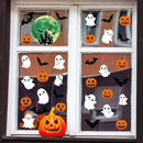 3 Sheets Glow in The Dark Halloween Window Clings Luminous Halloween Window Stickers Pumpkin Ghost Wall Decor Glowing Window Clings for Scary Halloween Theme Party Decorations by CozyNest Decor