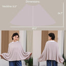 Multi-use Nursing Cover for Breastfeeding, 360°Full Coverage Nursing Poncho, Rayon Soft & Breathable Breastfeeding Cover up (Smooth Rayon, Warm Taupe) by TinyTreasures Baby Boutique
