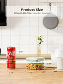 Mini Snack Containers - 0.3 Qt Pop Food Storage Containers, BPA Free Small Food Containers with Lids, Food-Grade Air Tight Containers Candy Jars 320ml by CozyNest Decor