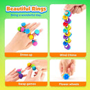 Fidget Rings Sensory Toys for Kids: 18 Pack Fidget Anxiety Spinner Rings- Autism Sensory Toy for Special Needs ADHD- Stress Relief Quiet Fidgets for Classroom- Small Treasure Box Prizes Travel Gifts by TinyTreasures Baby Boutique