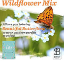 Bentley Oh Baby Wildflower Seed Packets, 25 Non-GMO Pre-Filled Favors for Baby Shower Guests, Wild Flower Party Gifts for Boys or Girls by GreenHaven Gardens