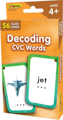 Teacher Created Resources Decoding CVC Words Flash Cards (EP62057), Medium by TinyTreasures Baby Boutique