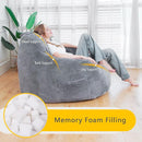 Giant Bean Bag Chair, Oversized Bean Bag Chairs for Adults and Kids, Gaming Chair Stuffed Memory Foam | Storage | Non-Slip, Removable Bean Bag Sofa Comfy Chair for Bedroom, Livingroom by CozyNest Decor