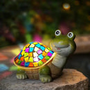 MININOVA Solar Mosaic Turtle Statues Outdoor Garden Decorations with Waterproof Mosaic Light Yard Lawn Porch Patio Home Ornaments Gifts for Women by GreenHaven Gardens