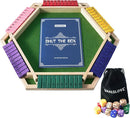 Vamslove Shut The Box Game for 6 Player with 12+4 Dice - Colorful 6 Sided Wooden Board Math Number Games for Kids Adults Families Party Club (Instructions Included) by TinyTreasures Baby Boutique