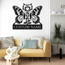 Custom Butterfly Metal Sign,Personalized Butterfly House Number Signs,Personalized Gardener Name Sign,Garden Patio Wall Decor (Style-6) by GreenHaven Gardens