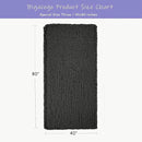 Bigacogo Chunky Knit Throw Blanket for Couch, 40x80 inches, 100% Hand Knitted with Thick Jumbo Chenille Yarn, Cozy Soft Large Rope Knot Cable Crochet Blankets for Sofa Bed Living Room, Dark Grey by CozyNest Decor