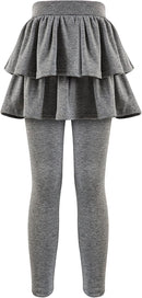 Girls School Uniform Pants Leggings with Skirts Stretch Warm Jegging 4-12 Years by TinyTreasures Baby Boutique