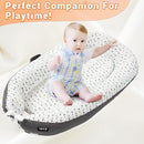 JOLLITO Baby Lounger for Baby Girls & Boys, Infant Lounger Cover, Newborn Essentials for Baby 0-12 Months, Baby Play Mat,100% Cotton Breathable, Portable Travel, Babies Essentials Gifts by TinyTreasures Baby Boutique