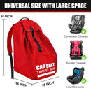 Car Seat Travel Bag for Airplane, Large Car Seat Bags for Air Travel with Comfort Padded Straps, Gate Check Storage Bag/Backpack for Carseat Airport, Carseat Cover Travel - Baby Travel Essential by TinyTreasures Baby Boutique