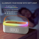 LOVME Alarm Clock Bluetooth Speaker for Bedroom, Bluetooth Stereo Sound Speaker, Fast 15W Wireless Charger, Dimmer, Night Light for Heavy Sleepers, Gift Set, Bedside(Khaki) by TinyTreasures Baby Boutique
