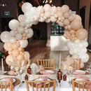 130pcs Blush Pink Balloons Different Sizes 18" 12" 10" 5" Boho Pink Latex Balloon Garland Arch Kit for Birthday Baby Shower Graduation Wedding Gender Reveal Party Decorations by CozyNest Decor