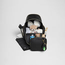 Huggies Signature Hug Pack Diaper Backpack, Black Leather, O/S by TinyTreasures Baby Boutique