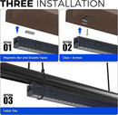 Barrina T5 Plant Lights for Indoor Growing, 4FT 160W (8 X 20W) Led Grow Light with Magnetic Design, Full Spectrum Grow Light Strip with Black Cover, Plug and Play, 5000K, 8 Packs by GreenHaven Gardens