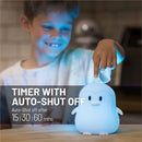 Lumipets Remote Control Silicone Night Light for Kids - Penguin Design with 9 Soft Colors & Sleep Timer - Rechargeable, Battery-Operated Lamp for Bedroom | Baby Nursery, Toddler, Girls, Boys by TinyTreasures Baby Boutique