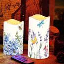 Ystardream Lavender Orchid LED Flameless Candles with Remote and Timer, Battery Operated Flickering for Festival Wedding Home Party Decor 4pcs by GreenHaven Gardens
