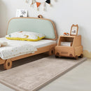 Play Mat for Babies Toddlers,1.3" Thick Elasti-Foam Anti-Fall Cushion Mat for Kids Room,28×72 Bedroom Bedside Rugs,Water-Repellent Soft Coral Velvet,Non-Slip(Beige) by TinyTreasures Baby Boutique