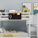Bedside Storage Caddy/Bedside Hanging Storage Bag for Headboards Bunk Beds Dorm Rooms Book Phone Magazine Holder (Black) by CozyNest Decor