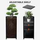 Metal Planter Box, Planter Boxes Outdoor Heavy Duty Metal Garden Planter Spliced Flower Pot with Partitions, All-Weather Use with Drainage Holes for Patio/Porch-30 x 14" x 14" by CozyNest Decor