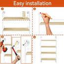 IBUYKE Spice Rack Wall Mount,4 Tier Hanging Seasoning Organizer,Spice Rack for Wall for up to 50 Jars,Spice Organization for Kitchen Cabinet,Living Room,Bathroom,Pantry,Natural TLJ016R by CozyNest Decor