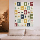 ICMOLYYENLO Boho Medieval Cat Tapestry, Abstract Atomic Starburst Geometric Aesthetic Art Wall Hanging For Bedroom Living Room Dormitory 40x60 Inches by CozyNest Decor