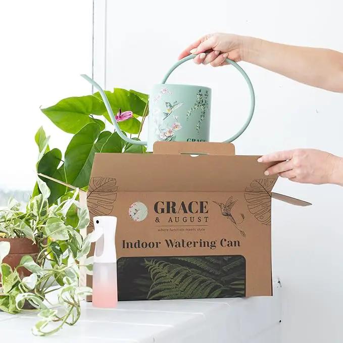 Watering Can for Indoor House Plants - Cute Decorative Metal Gardening Small Water Can for Houseplants & Flowers with Long Spout - 1.5L 51floz 0.4 Gallon (Hummingbird Sage), photo 3 of 6