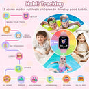 Waterproof Smart Watch for Kids Gift for Girls Age 5-12 with 32 Games, Dual Camera, Habit Tracking, Music Player, Video, Alarm Clock, HD Touchscreen Kids Smart Watch Birthday Toys for 3-12 Year Old by TinyTreasures Baby Boutique