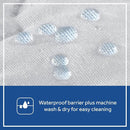 Sealy Baby 2-PACK Fitted Waterproof Infant Crib Mattress Protector Pad and Toddler Bed Cover, Durable and Comfortable Topper, Machine Washable and Dryer Friendly, 52x28”- White by TinyTreasures Baby Boutique
