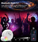 Galaxy Projector for Bedroom,4K Image Planetarium Projector Adjustable Knob,13 in 1 Kids Night Light Projector with Built-in Bluetooth Speaker & White Noise,360° Rotating with Remote Timer (White) by TinyTreasures Baby Boutique