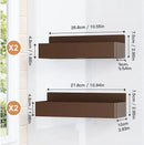 Magnetic Spice Rack for Refrigerator, Kitchen Organizer and Storage Shelf, Brown(4 Pack)… by CozyNest Decor