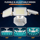 65W LED Flood Light Outdoor, 6500LM, Waterproof, 6500K Motion Sensor Flood Lights Outdoor with Adjustable 3 Head Detected Floodlight for Outside Entryway Garage, Yard, Porch, White by GreenHaven Gardens