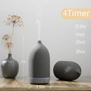 Aromatherapy Essential Oil Diffuser,9 Colors Mood Light,4 Timer Stone Diffuser Living Room(Grey) by TinyTreasures Baby Boutique