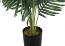 34" Tall, Artificial Plant, Palm Tree, Indoor, Faux, Fake, Floor, Greenery, Potted, Real Touch, Decorative - Green / Black by Unique Piece Furniture