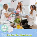 3-Pack Stainless Steel Baby Plates with Suction, BPA-Free Stainless Steel Kids Plates, 9” Divided Toddler Plate for Dishwasher Safe, Non-Slip Silicone Base, Detachable (Blue, Green, Purple) by TinyTreasures Baby Boutique