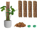 EOX 4 Pcs 15 Inch Plastic Moss Pole for Plants Monstera Set with 150g Sphagnum Moss, Plant Poles for Climbing Plants, Plant Support for Indoor Plants, Garden Ties by GreenHaven Gardens