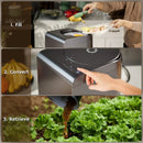 Airthereal Revive Electric Kitchen Composter, SHARKSDEN Tri-Blade, Turn Food Waste and Scraps into Dry Compost Fertilizer for Plants, R500 Gray by GreenHaven Gardens