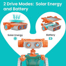 Sillbird Solar Robot Building Kit STEM Gift for Boys Aged 8-14, 15-in-1 DIY Science Educational Robotic Set, Solar or Battery Powered Toy for Kids Birthday with 212 Pieces by TinyTreasures Baby Boutique