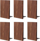Muso Wood Handmade Walnut Book Ends, Non-Skid Bookends for Shelves, Large Sturdy Book Ends for Heavy Books, Decorative Book Shelf (3 Pairs) by CozyNest Decor