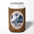 Black and Harlequin Great Dane Can or Bottle Hugger Cooler Sleeve for Standard 12 oz Cans, Insulated Foam Beer & Soda Can Hugger Reusable