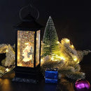 Eldnacele Battery Operated Plug-in Musical Lighted Christmas Water Snowing Glittering Snow Globe Lantern with Timer Christians Nativity Lantern Decor, Holy Family by CozyNest Decor
