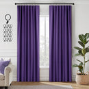 ANRODUO Back Tab Blackout Curtains for Bedroom Living Room, Rod Pocket Pinch Pleated Thermal Insulated Room Darkening Curtains 84 Inches Long 2 Panels, Purple, 42 x 84 Inch by TinyTreasures Baby Boutique