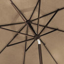 EliteShade USA 10-Year-Non-Fading 9Ft Market Umbrella Patio Umbrella Outdoor Table Umbrella with Ventilation, Heather Beige by GreenHaven Gardens