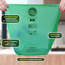 Compostable Bags, 6 Gallon Food Scraps Yard Waste Bags,Fits 5-6-8 Gallon trash can, 30 Liter, 70Count, Heavy Duty 0.85 Mils, ASTMD 6400 Kitchen Trash Bags, BPI&OK compost HOME certified by GreenHaven Gardens