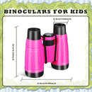 Libima 24 Pcs Binoculars for Kids Educational Compact Kids Binoculars with Neck String Toddler Telescope for Boys Girls Learning Bird Watching Camping Hiking Travel Safaris Birthday Gifts(Pink) by TinyTreasures Baby Boutique