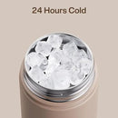 Insulated Water Bottle with Straw - Encool Stainless Steel Water Bottle, Leak-Proof, BPA-Free, Double Wall Vacuum Keeps Cold for 24 Hours for Sports, Travel, School (26 oz, Raw Umber) by CozyNest Decor