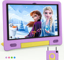 JREN Kids Table 10.1" ｜Android 14 Tablet for Kids｜64GB Storage｜Octa-Core｜WiFi ｜Cameras｜Parental Control｜Kids Content｜Case Included Great Gift for Children Ages 3-12 Years Old Purple by TinyTreasures Baby Boutique