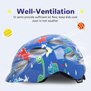 Kids/Youth Bike Helmet for Boys Girls and Teens, Adjustable and Multi-Sport for Bicycle, Kick Scooter, Skateboard, Roller/Inline Skate by TinyTreasures Baby Boutique