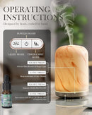 Essential Oil Diffuser – Ultrasonic Aromatherapy Diffuser, Health Night Light, Timer & Auto Shut-Off, BPA-Free, 120ml Oil Diffuser for Home, Office, or Spa by TinyTreasures Baby Boutique